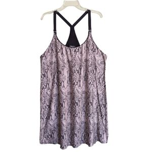 Secret Treasures Nightgown Slip Snake Print Racerback Chemise Plus Size